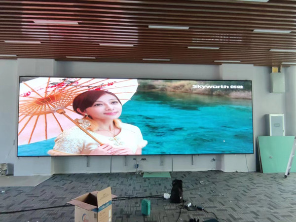 涪陵P1.53led小间距屏安装案例